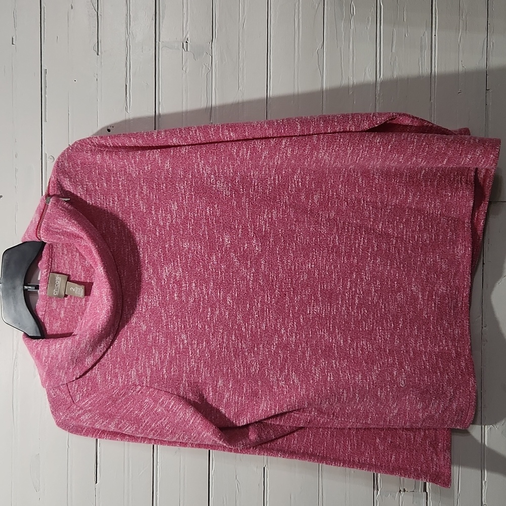 Chico's Cowl Neck Sweater with Zipper